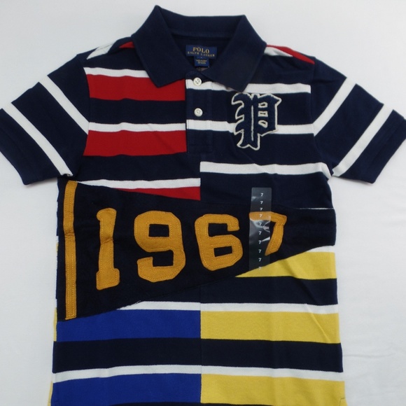 Polo Ralph Lauren Shirt Multicolored 1967 Striped - Picture 1 of 4